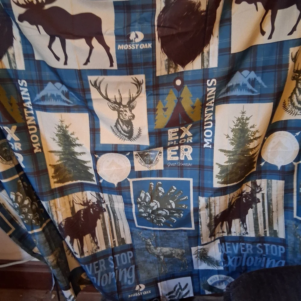 Mossy Oak Shower Fabric Shower Curtain